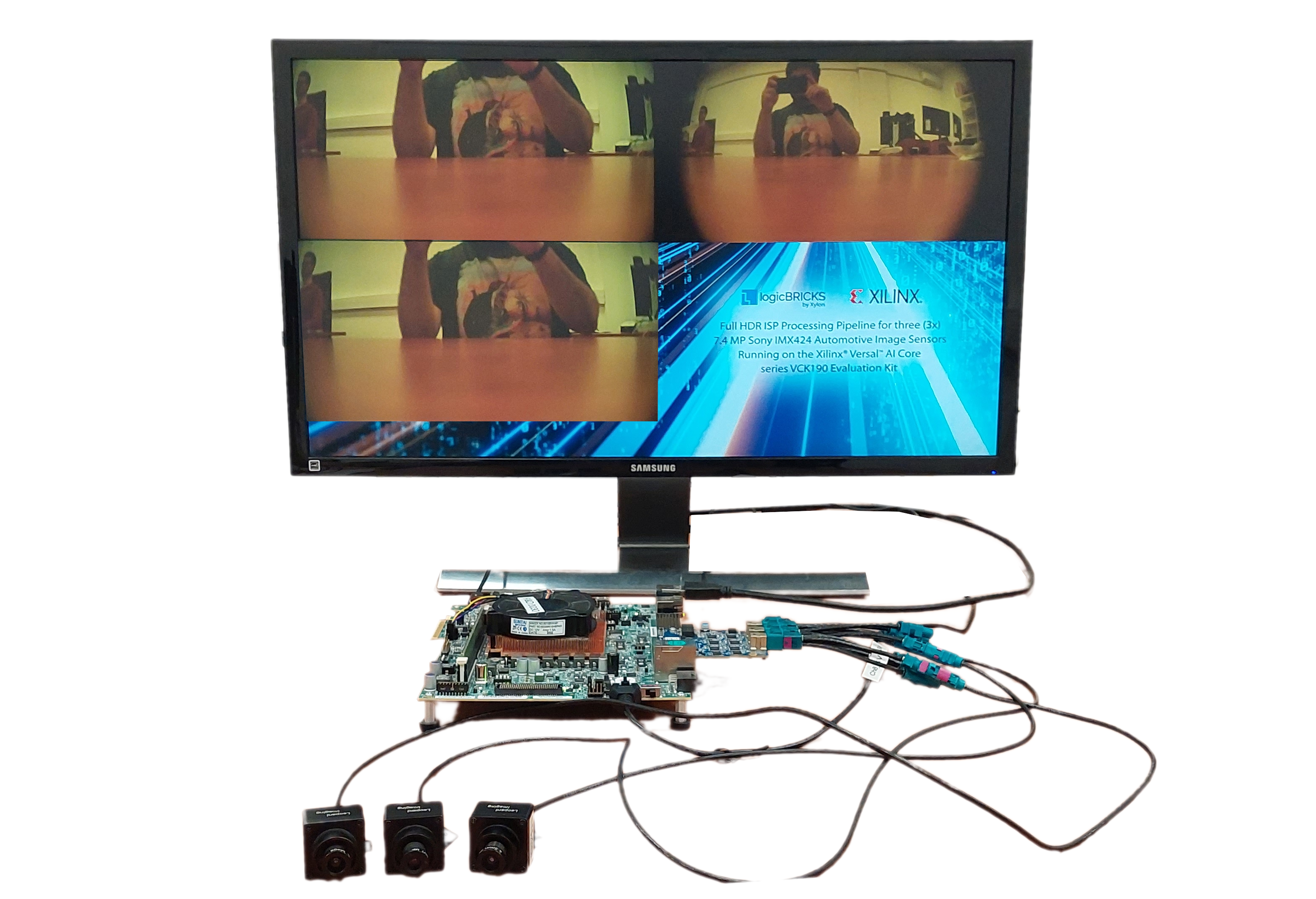 logiVID-ACAP-ISP Hardware Platform for Xilinx Veral ACAP based Multi-Camera Vision Development